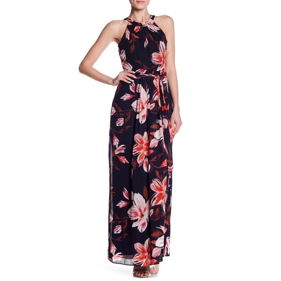 floral halter maxi dresses